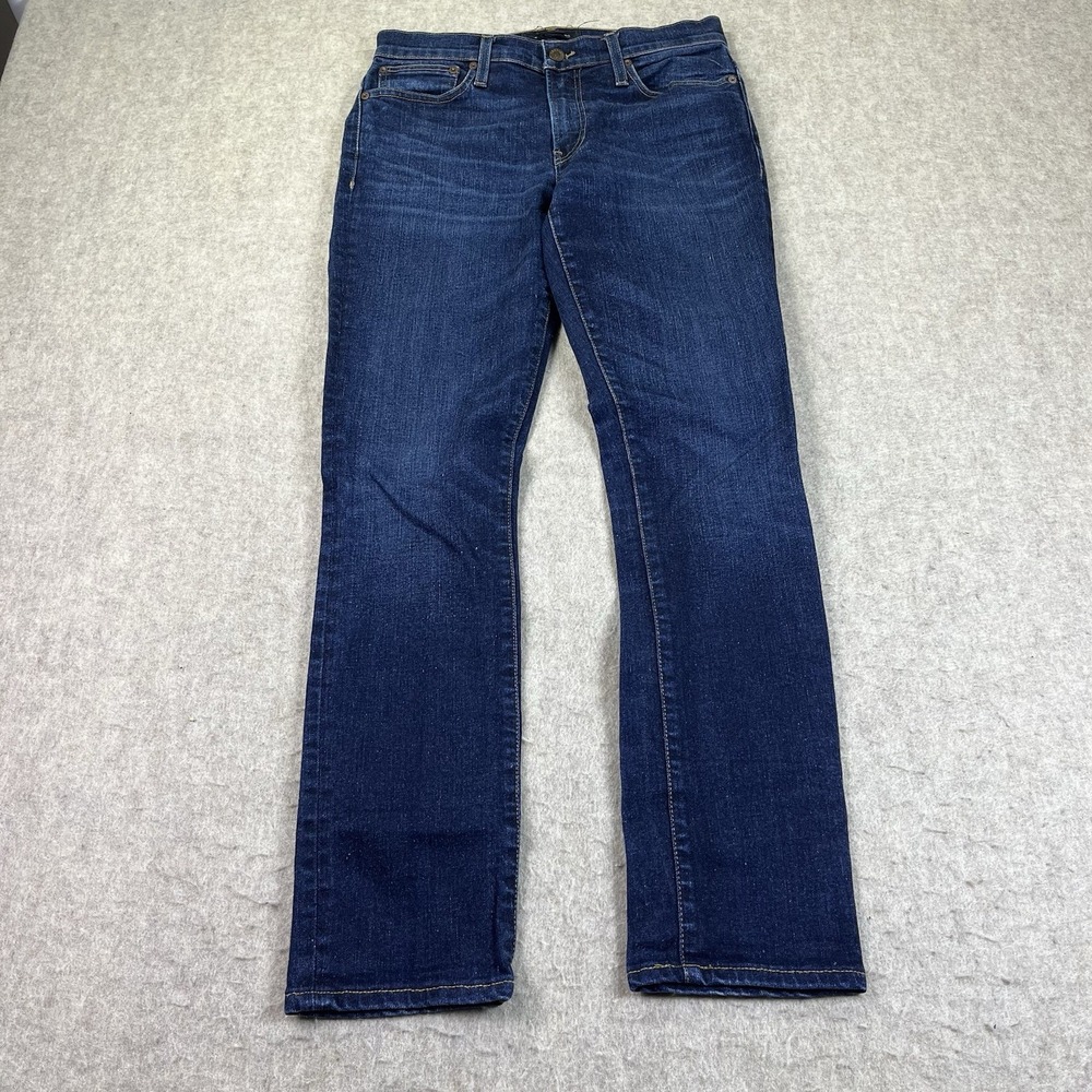 Madewell Jeans Men's 31x32 Blue Skinny Stretch Dark Wash Denim Zip Fly Cone Mill